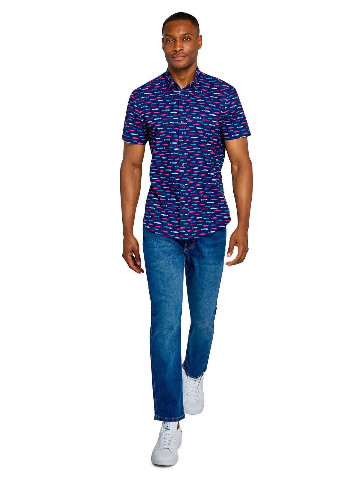 AMERICANA FISH SHORT SLEEVE SHIRT