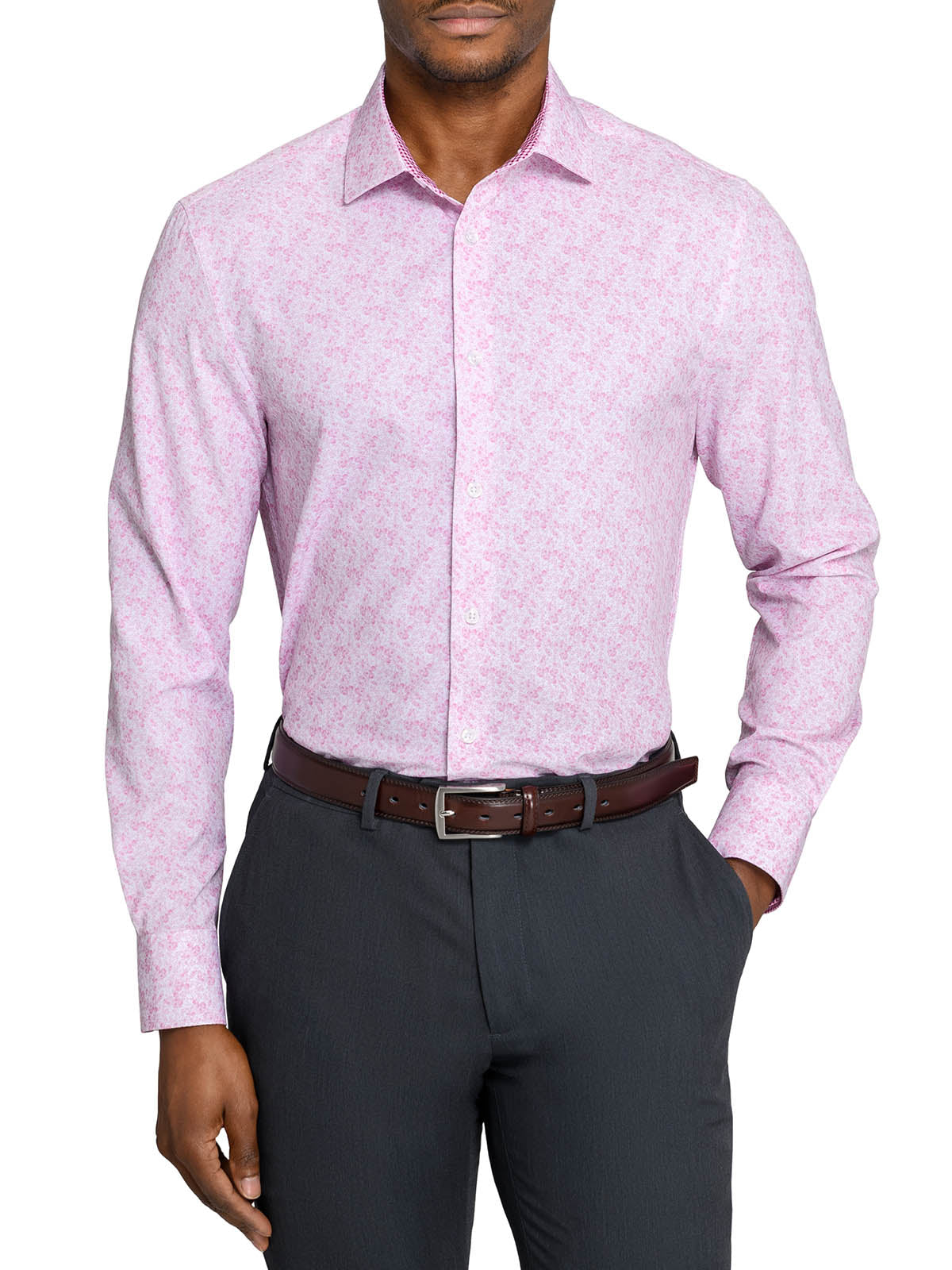 performance stretch dress shirts Twillory Performance Tailored Slim Fit Button Down Dress Shirt for Men