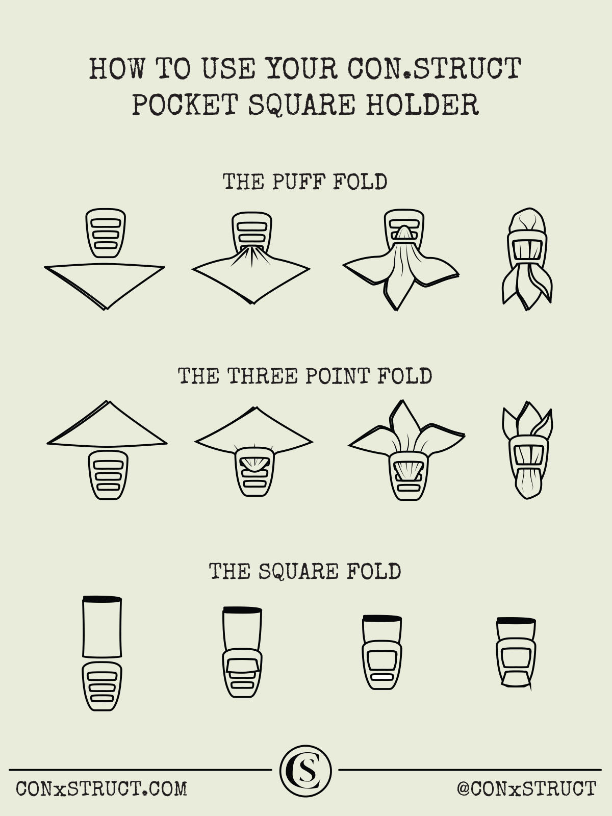 CONTRAST EDGE POCKET SQUARE (MULTIPLE COLORS)