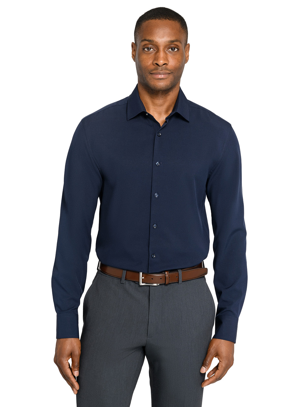 Con.Struct Men's Solid Ceremony 4 Way Performance Cooling Dress Shirt, White / 16 Large / Slim - Con.Struct White 16 Large Con.Struct Men's Solid Ceremony 4 Way Performance Cooling Dress Shirt, White / 16 Large / Slim - Con.Struct White 16 Large