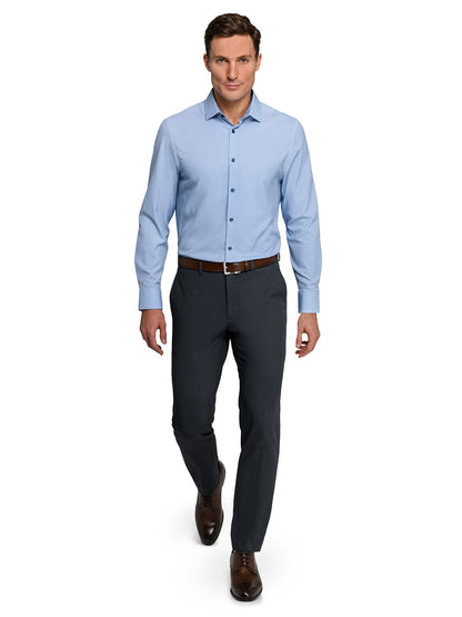 MULTI HOUNDSTOOTH PRINT 4 WAY PERFORMANCE DRESS SHIRT