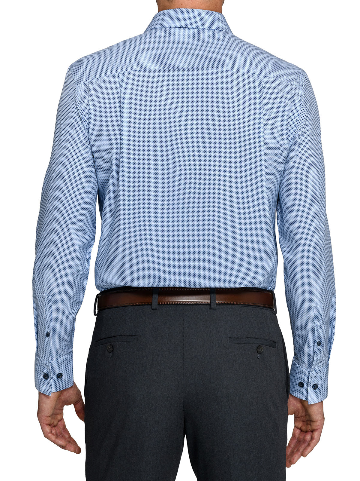 MULTI HOUNDSTOOTH PRINT 4 WAY PERFORMANCE DRESS SHIRT