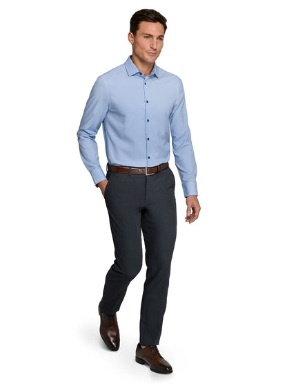 MULTI HOUNDSTOOTH PRINT 4 WAY PERFORMANCE DRESS SHIRT