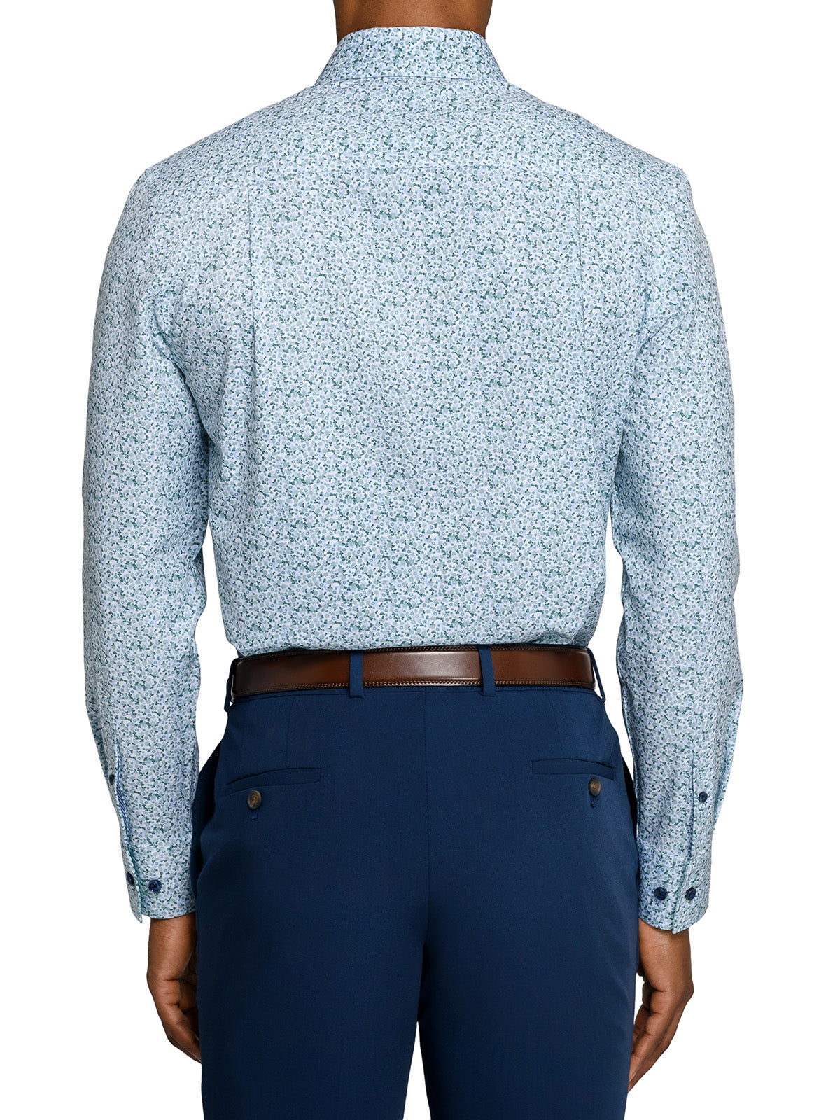 FERN AND FLORA PRINT 4 WAY PERFORMANCE DRESS SHIRT