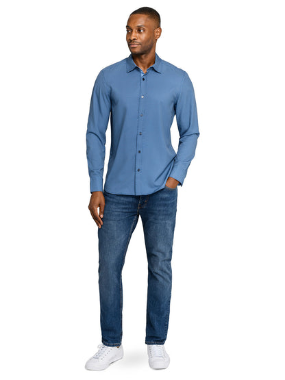 PRISM LATTICE PERFORMANCE STRETCH LONG SLEEVE SHIRT