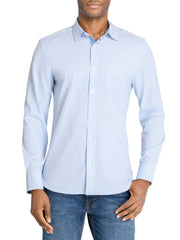 CIRCULAR DOT GEO WOVEN LONG SLEEVE BASIC