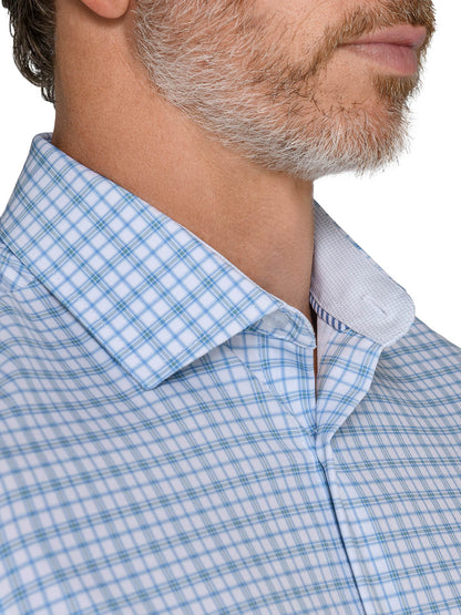 PLAID PERFORMANCE DRESS SHIRT