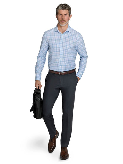 PLAID PERFORMANCE DRESS SHIRT