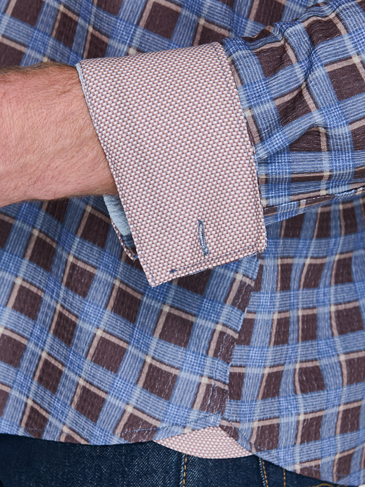 BROWN/BLUE