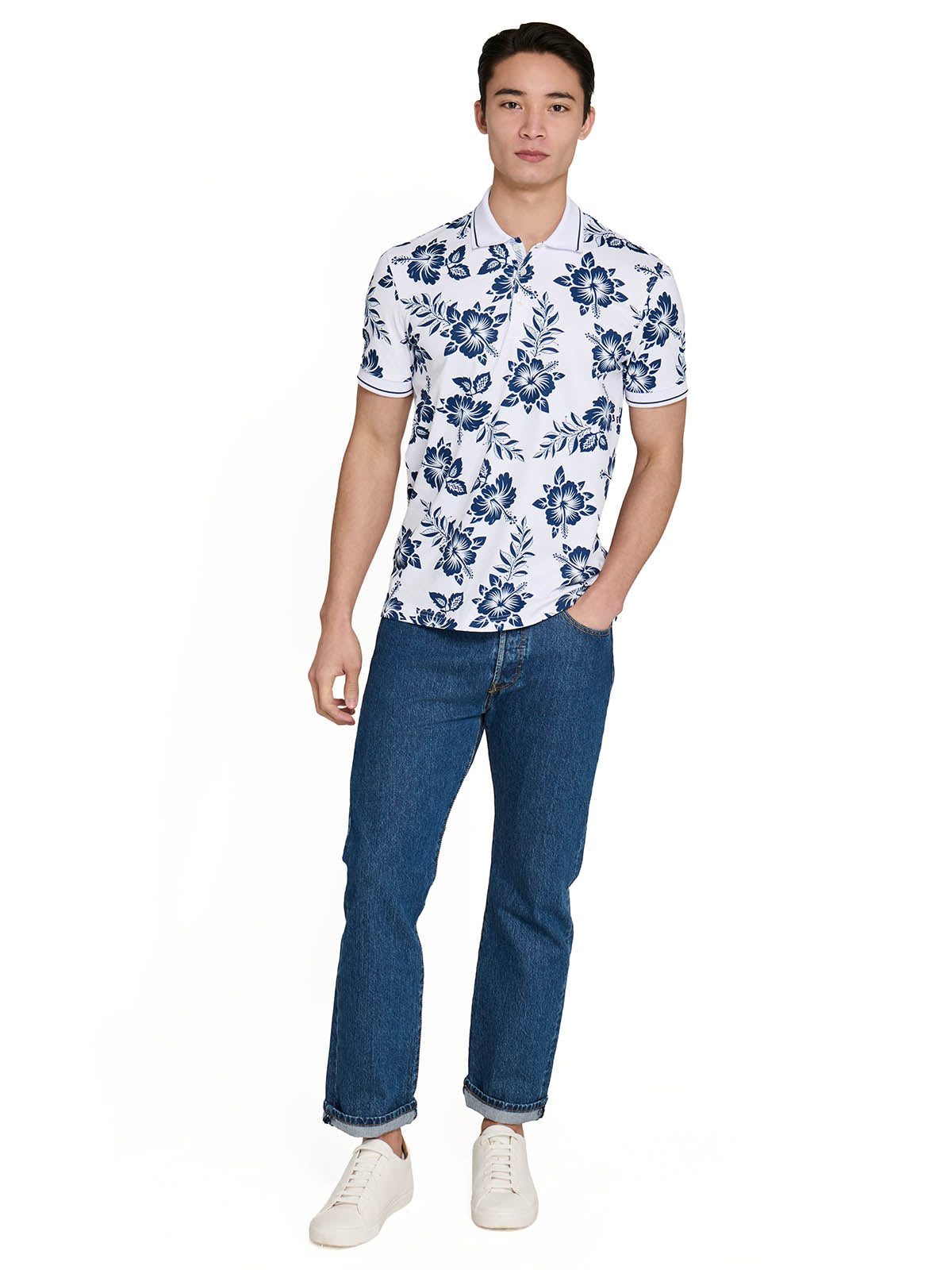 WHITE/NAVY