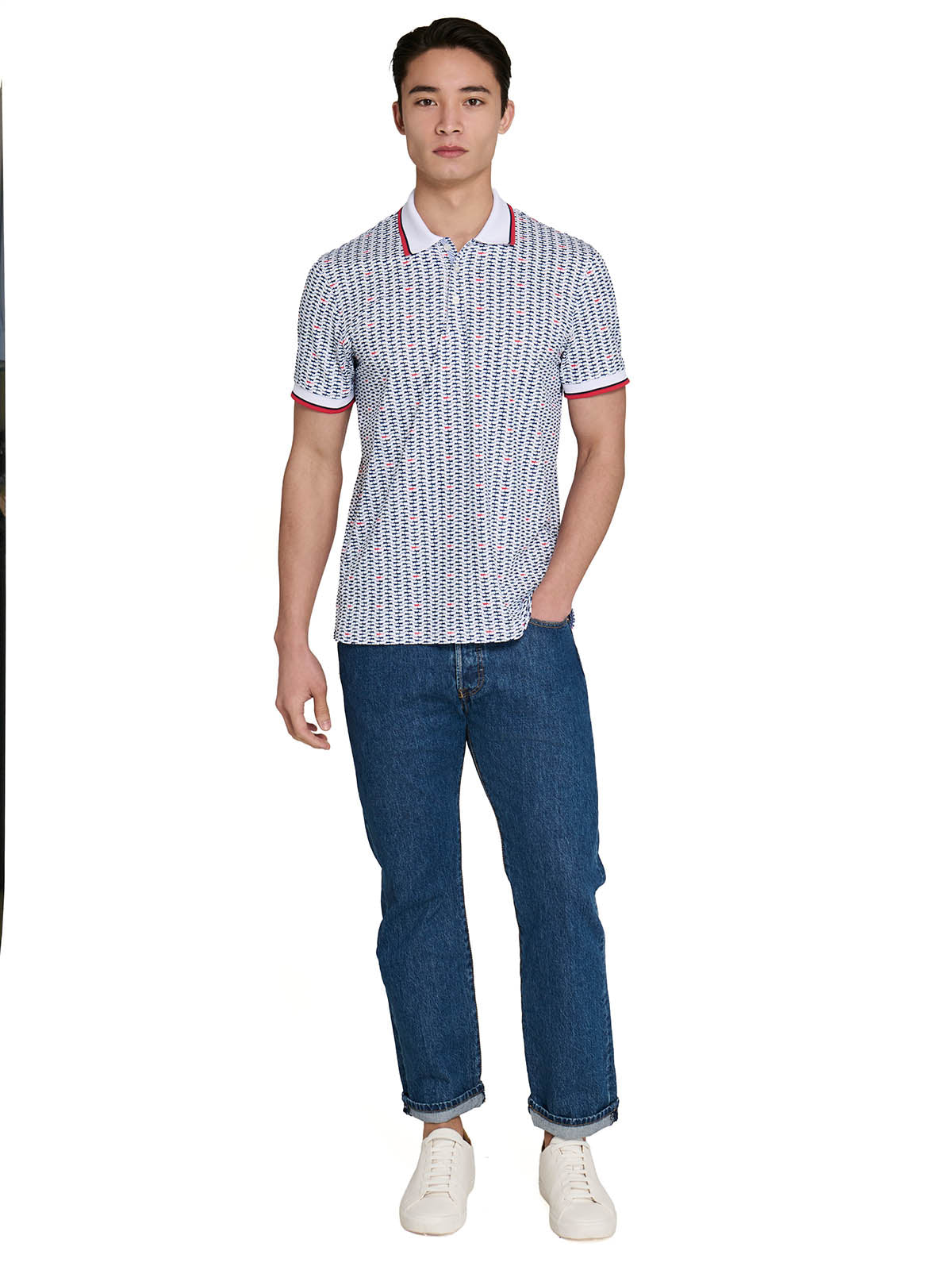 NAVY/RED