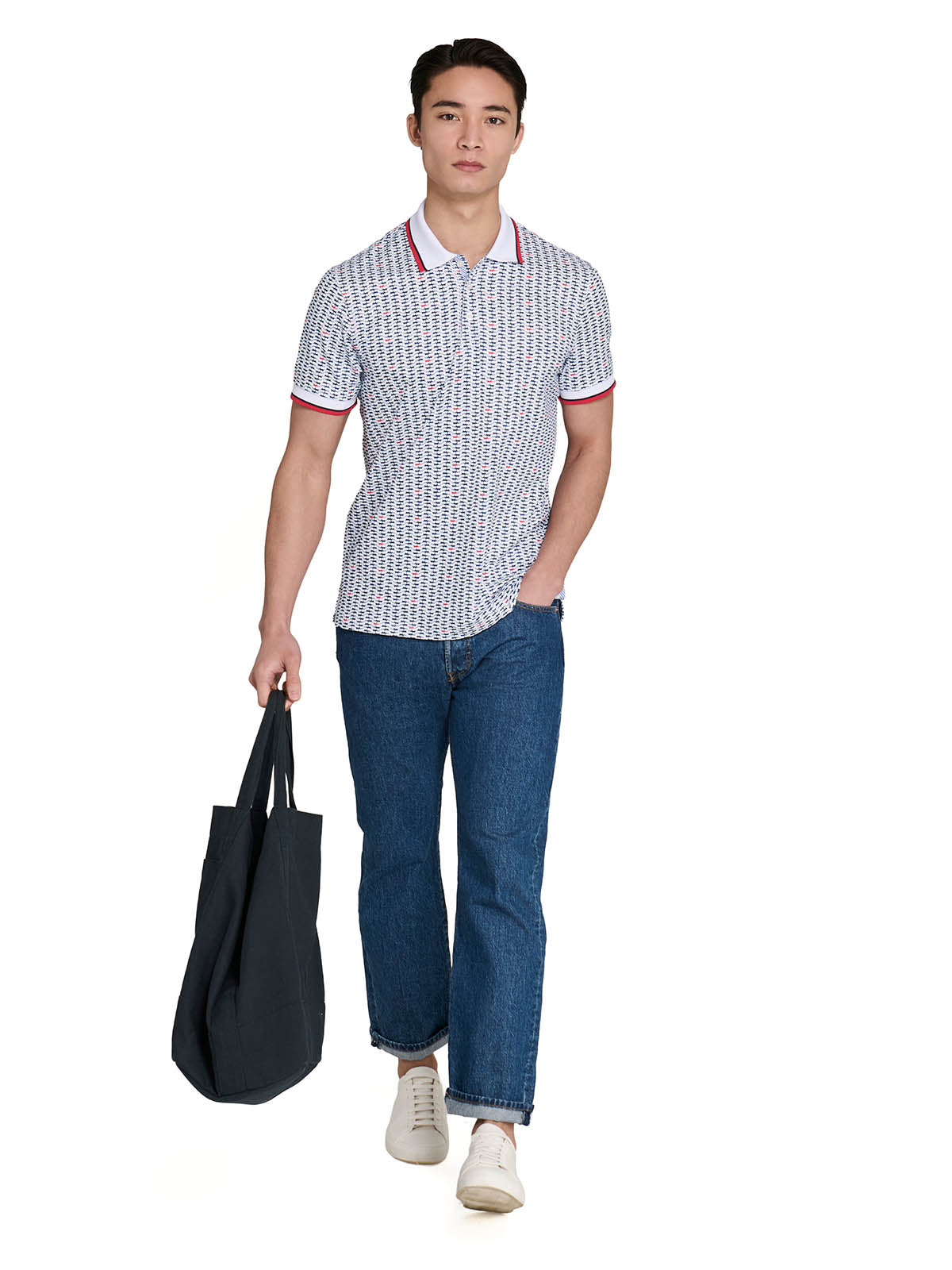 NAVY/RED