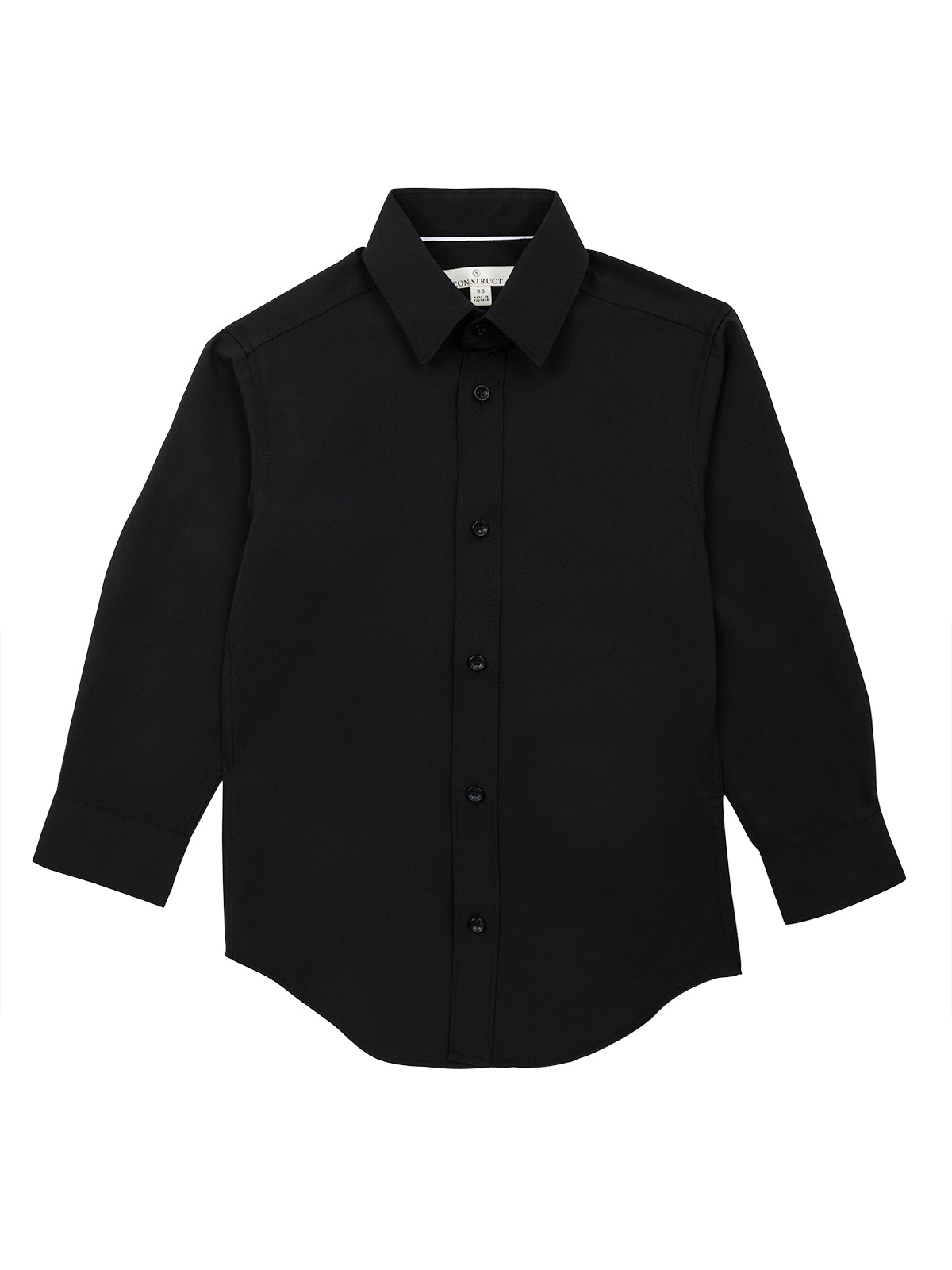 construct dress shirts Boy's Solid Ceremony 4 Way Performance Dress Shirt