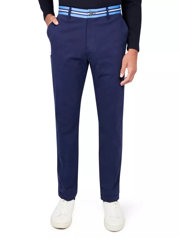 SOLID FLAT FRONT PANTS