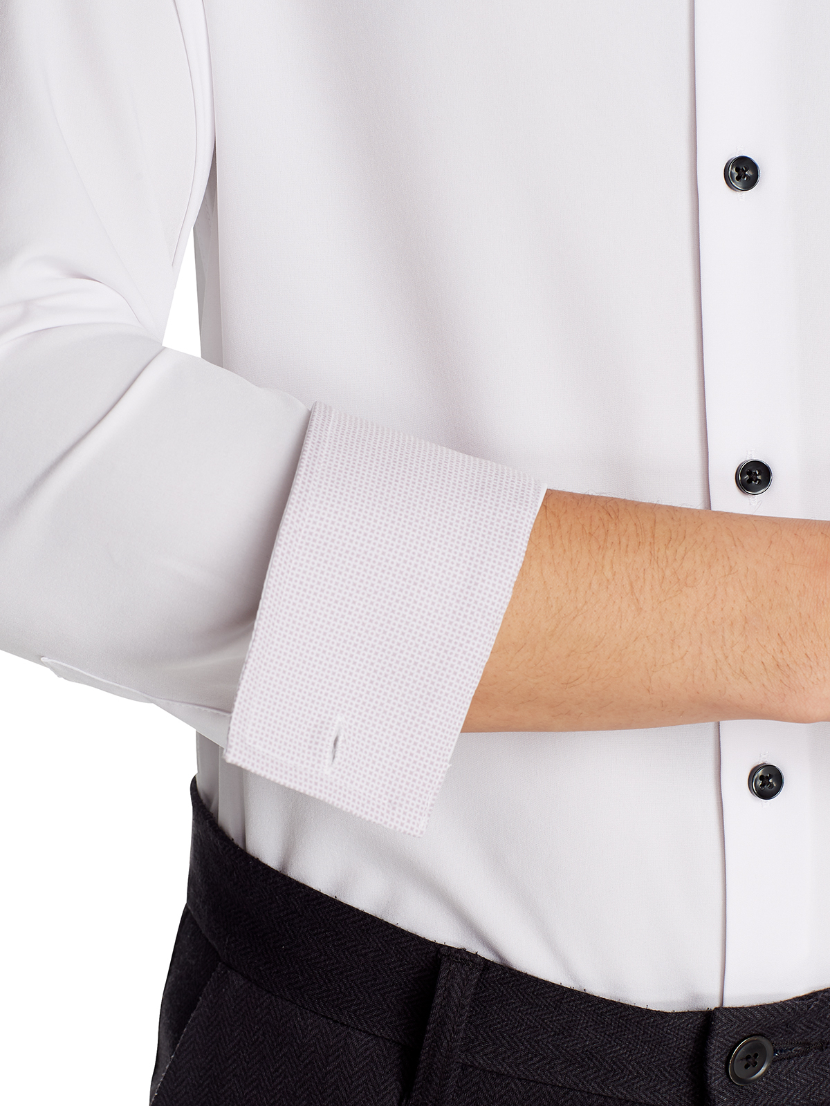 SOLID COOLING PERFORMANCE STRETCH DRESS SHIRT