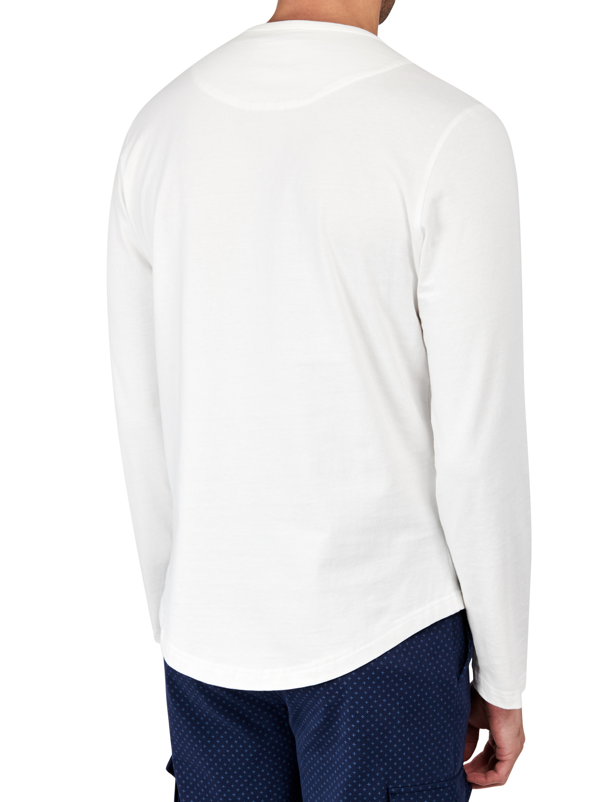 SOLID LONG SLEEVE HENLEY