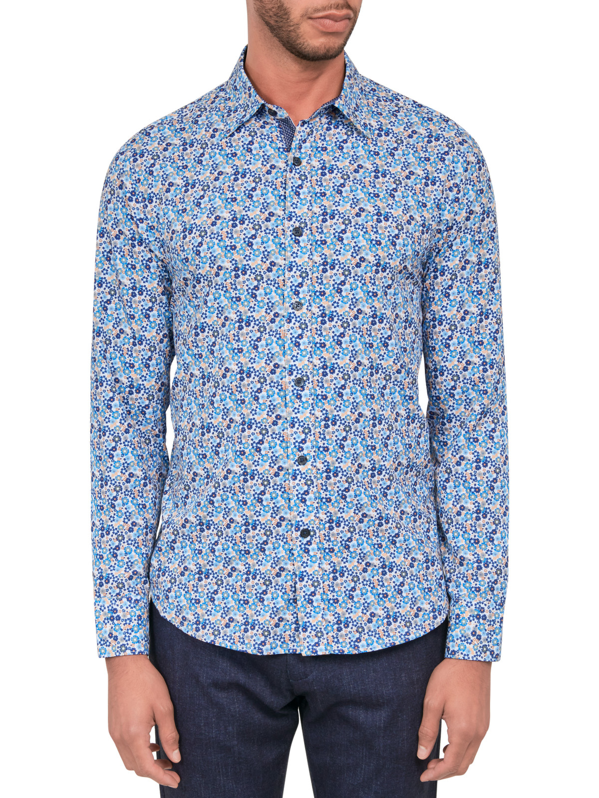 CON.STRUCT FLORAL SHIRT