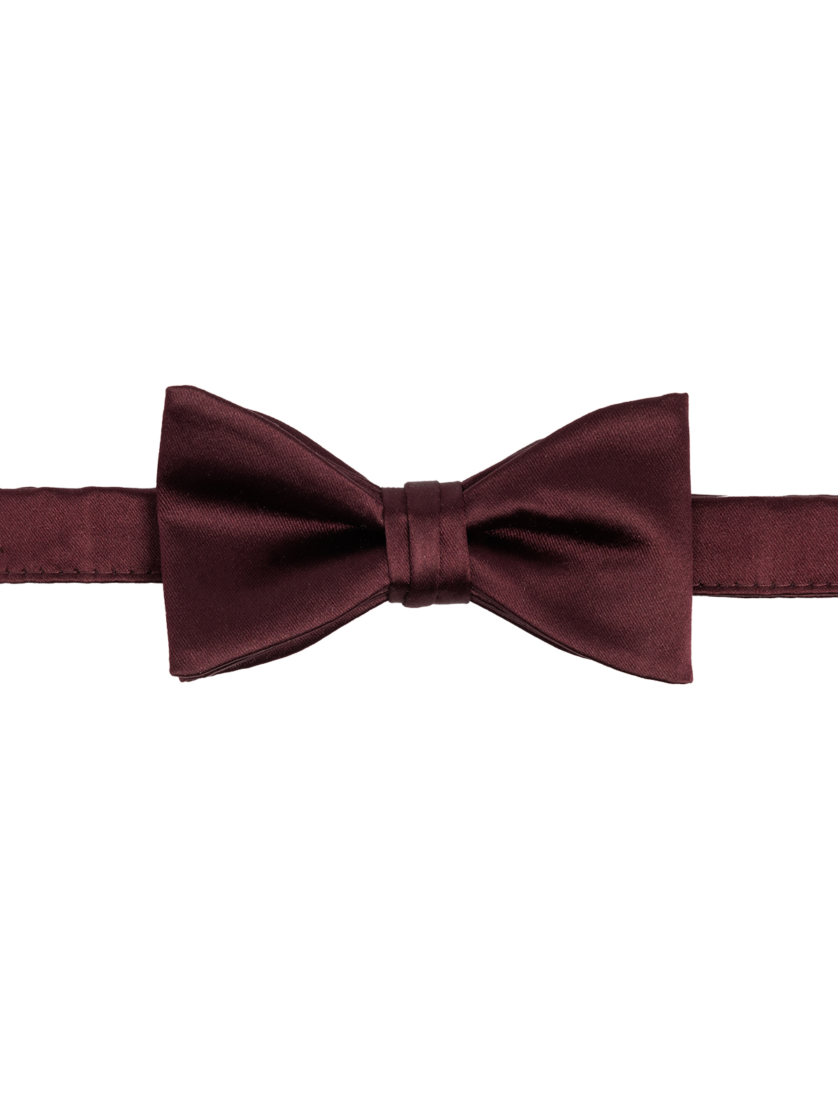 Men's Solid Satin Pre-Tied Bow Tie