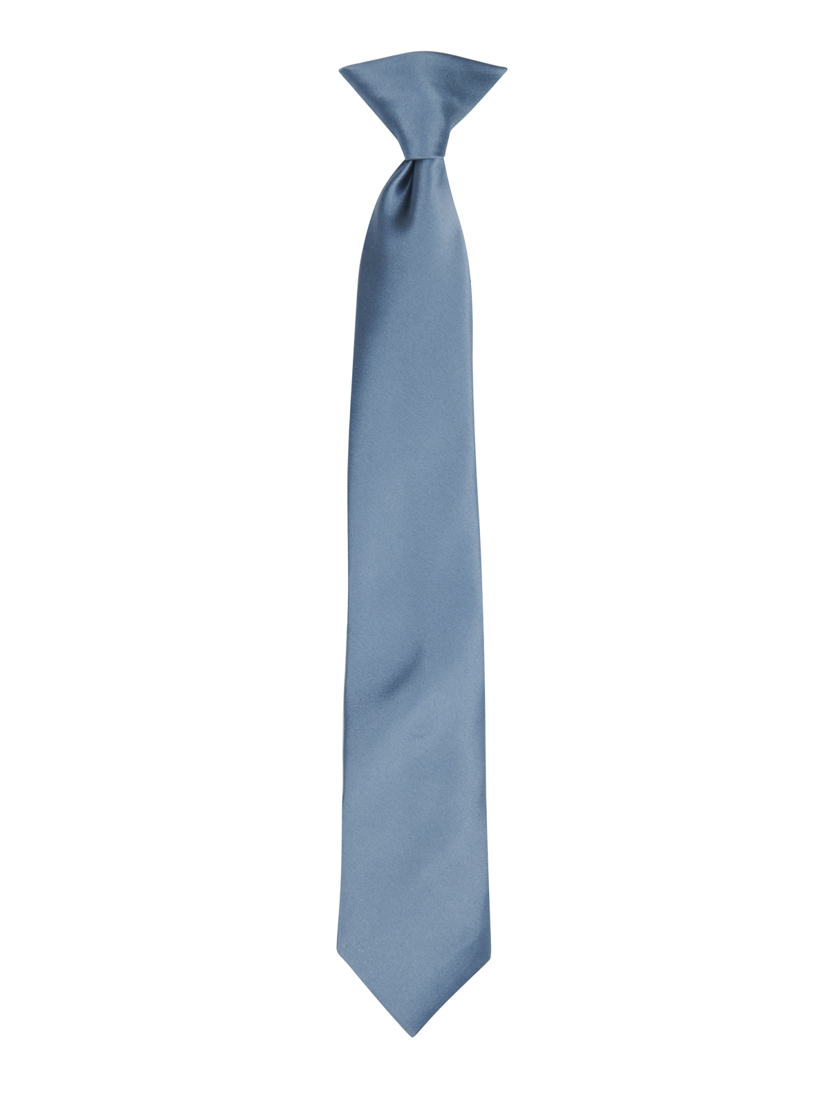 Boy's Solid Satin Clip-On Tie