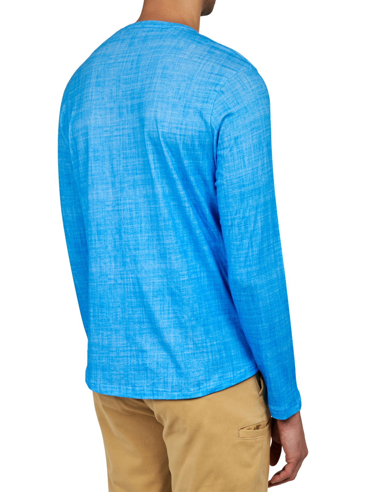 SOLID LONG SLEEVE HENLEY 